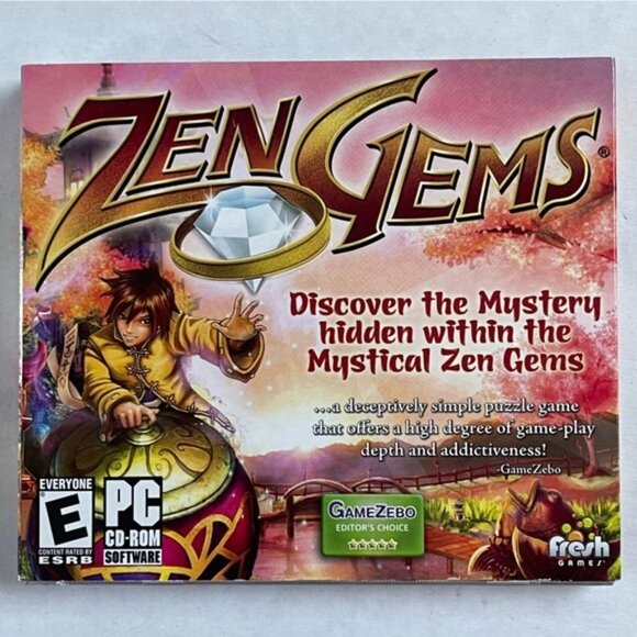 Zen Gems Discover Mystery Hidden WIthin Mystical Zen Gems PC DVD ROM Teen ESRB - Picture 1 of 8